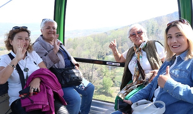 Büyüklerimizin teleferik heyecanı