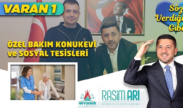 Nevşehir Belediye Başkanı Rasim Arı, seçimler öncesinde açıkladığı projelerinden biri olan ‘Engelli Bakım Konutu ve Toplumsal Tesisi’ için hayırsever iş insanı Yiğit Can ile protokol imzaladıklarını açıkladı