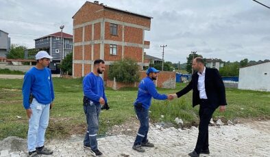 Büyükyoncalı’da iki noktada yol çalışması başladı