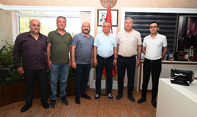 DİSK Antalya Şube Başkanı Vedat Küçük’ten Başkan Topaloğlu’na ziyaret