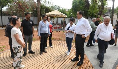 Lider Abdullah Özyiğit İnanç Park’taki yenileme çalışmalarını inceledi