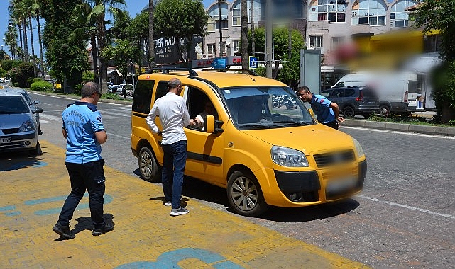 Alanya’da halk otobüsleri ve taksiler denetlendi