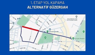 Buca Özmen Caddesi yağmur suyu sınırlarının üretimi nedeniyle trafiğe kapatılacak