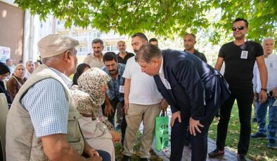 Lider Tugay orman çalışanı Serkan Topkaya’nın cenazesine katıldı