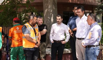 Çankaya Belediye Başkanı Hüseyin Can Güner, ağır mesai ile devam eden asfalt serim çalışmalarını yerinde inceledi